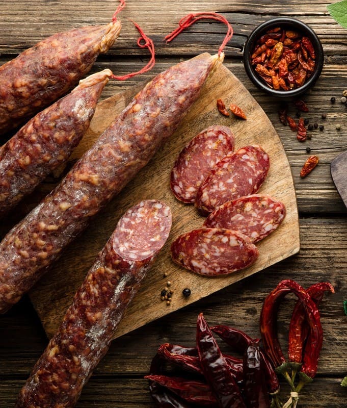 Salame al peperoncino diavoletto di Tomassoni salumi